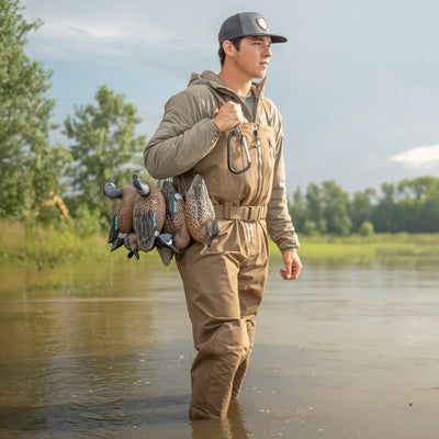 Zip Duck Hunting Waders - Otter Brown