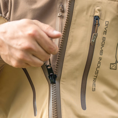 Zip Duck Hunting Waders - Field Tan