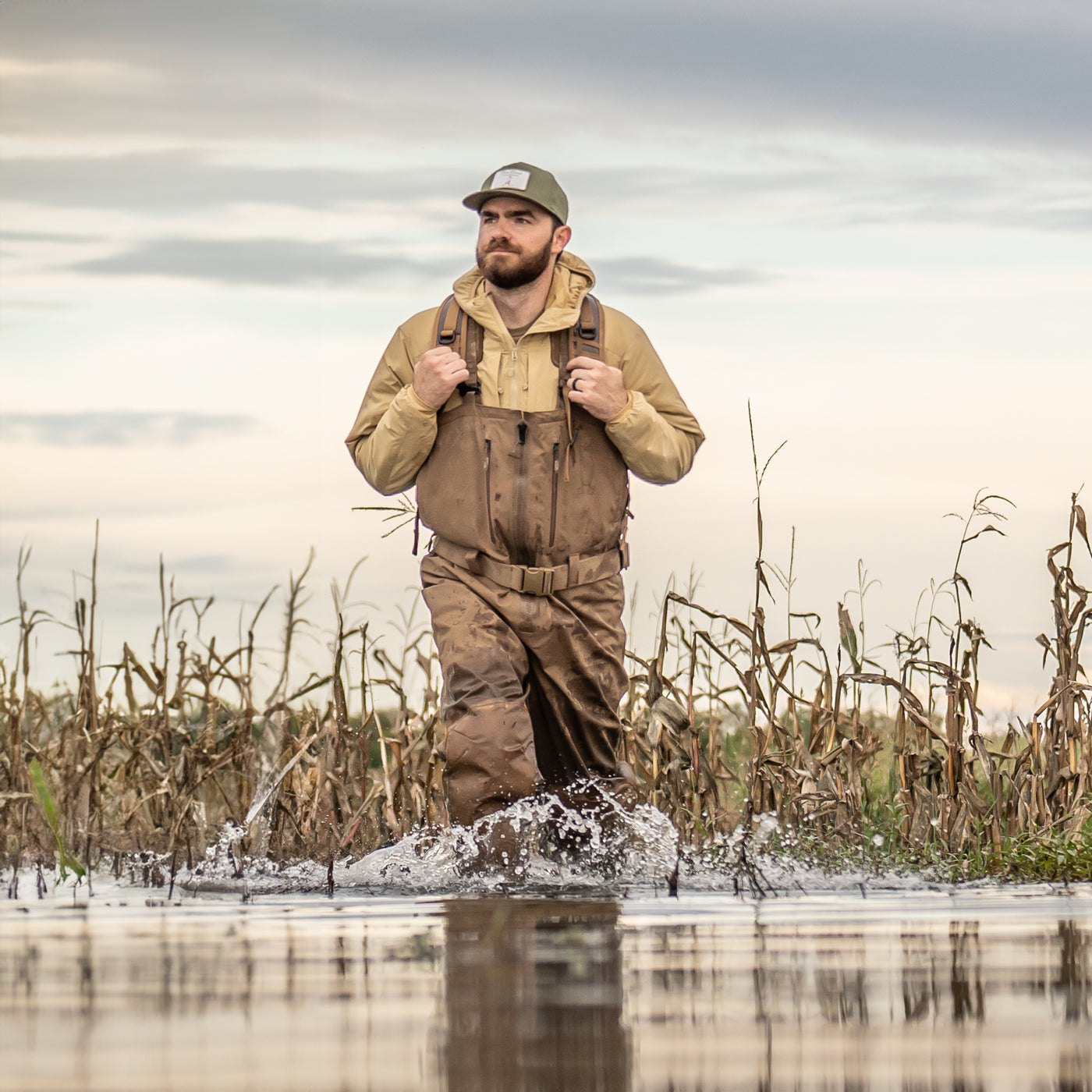 Zip Duck Hunting Waders - Otter Brown