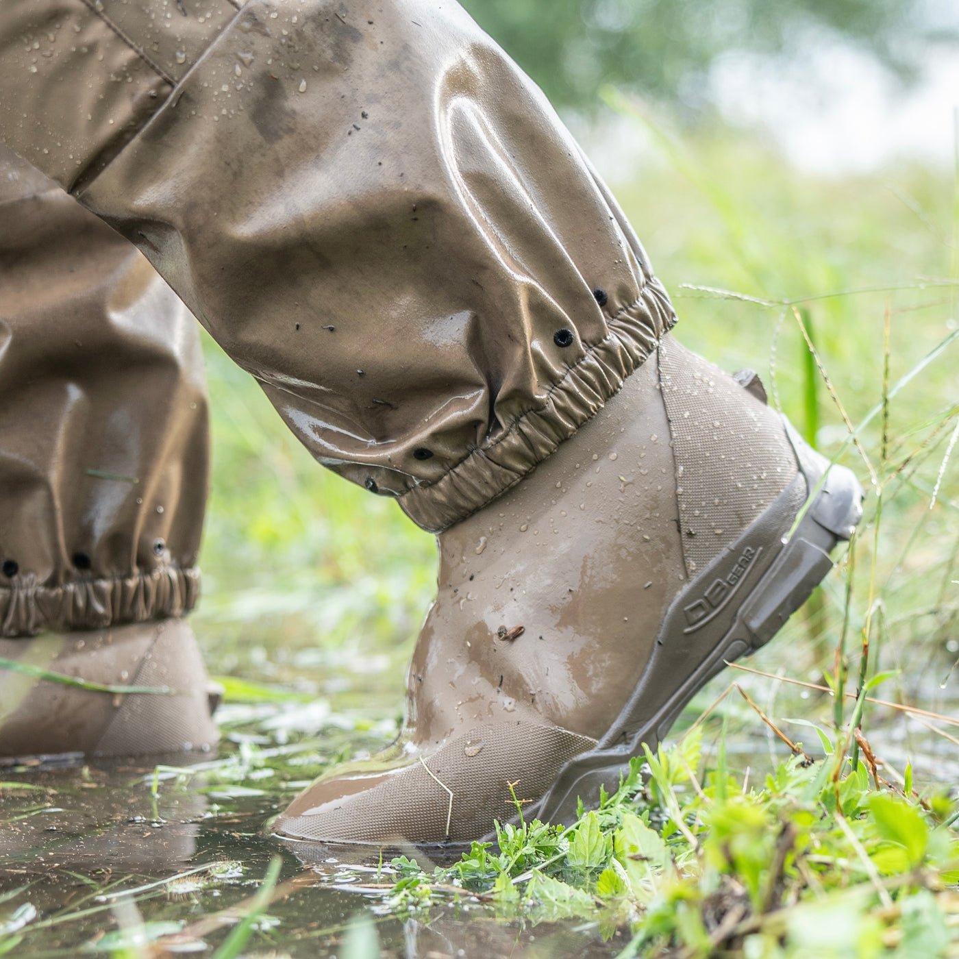 Zip Duck Hunting Waders - Otter Brown