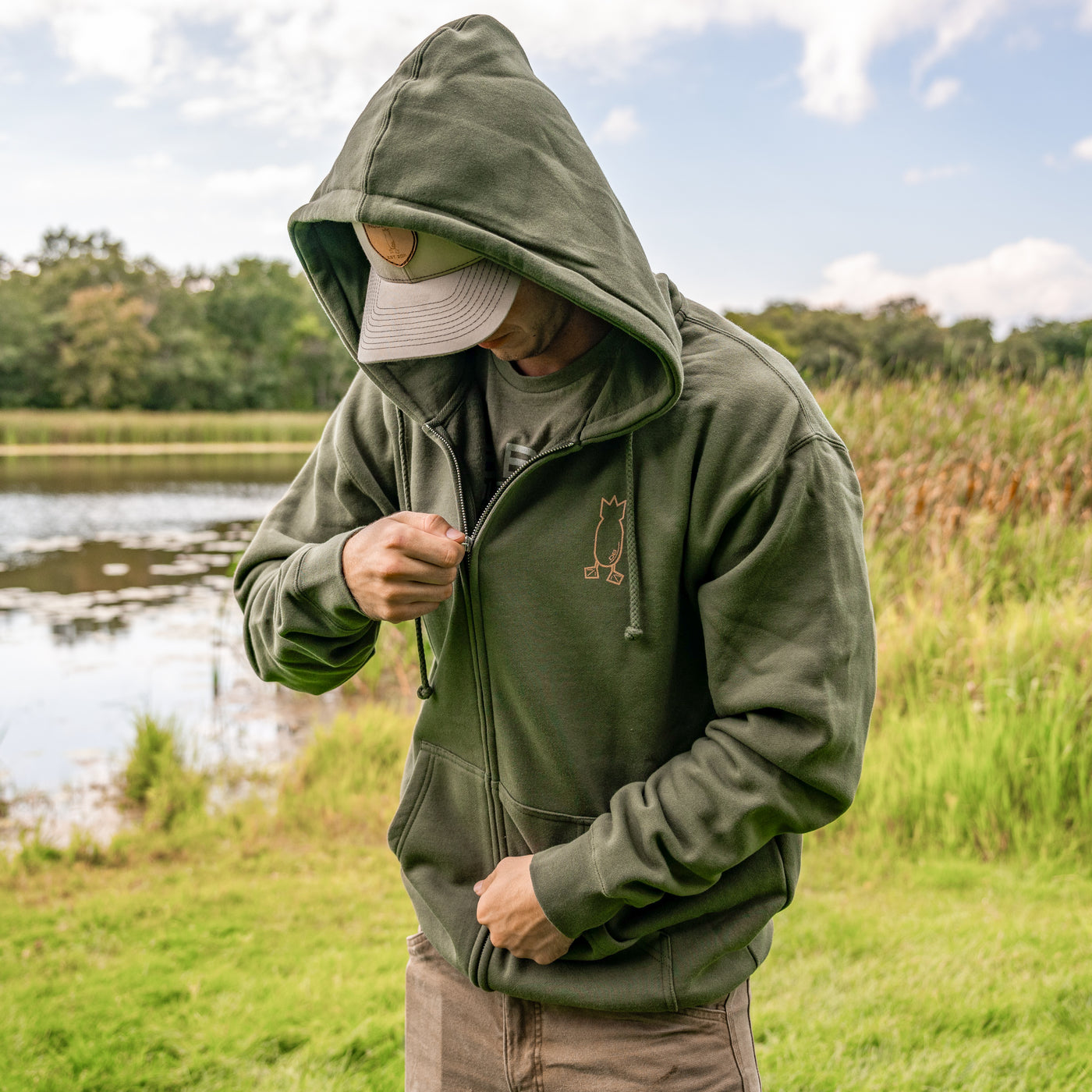 OG Logo Heavyweight Zip Hoodie