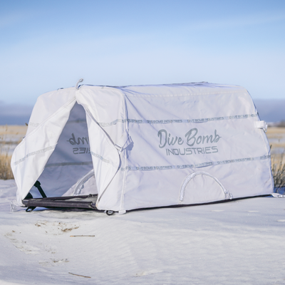 Dog Blind Snow Cover