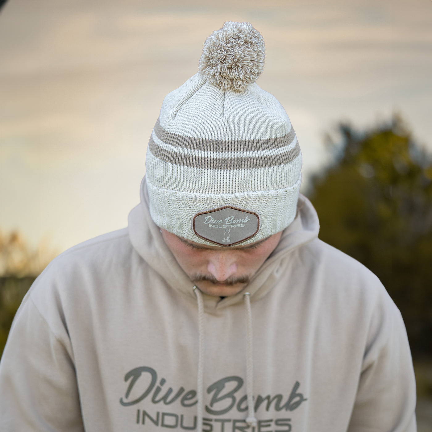 Woven Classic Pom Beanie