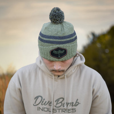 Woven Classic Pom Beanie